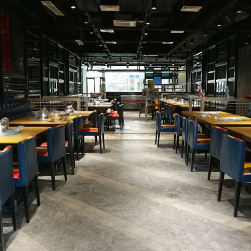 澳牌Z81防滑玻璃電鍍方形燒烤桌 韓式自助燒烤桌 可定制